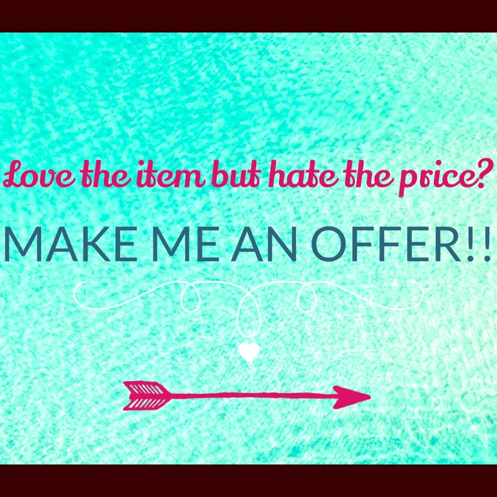 Reasonable offers accepted